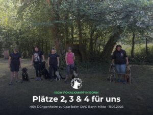 HSV Düngenheim: Plätze 2, 3 und 4 beim IBGH-Pokalkampf beim DVG Bonn-Mitte am 11.07.2026